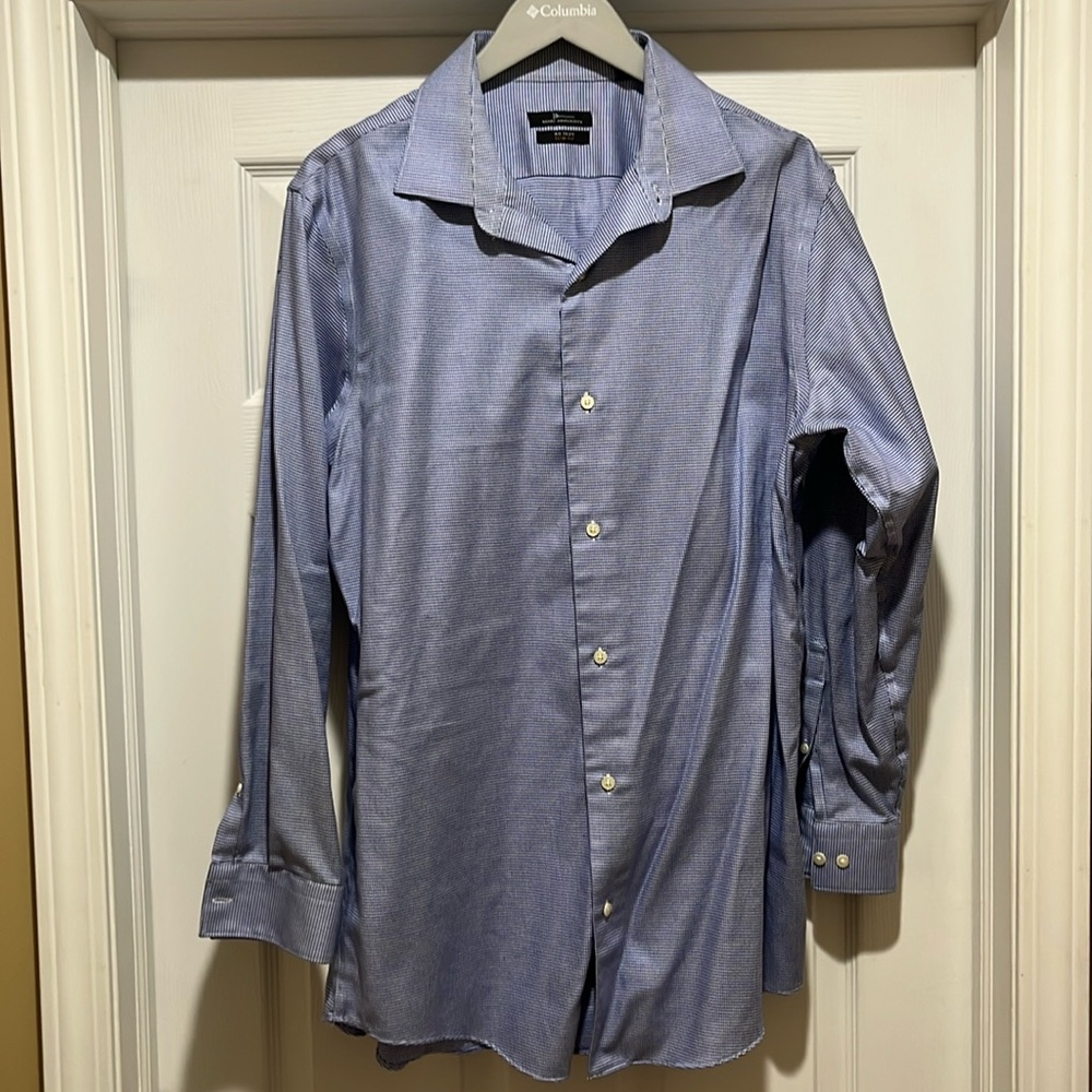 Men’s button-down dress shirt, size, large, Mark Anthony ￼